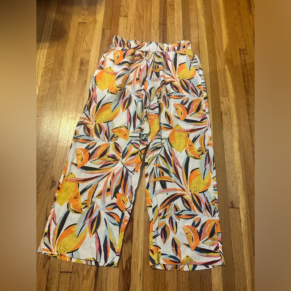 C&C California Printed Linen Pants